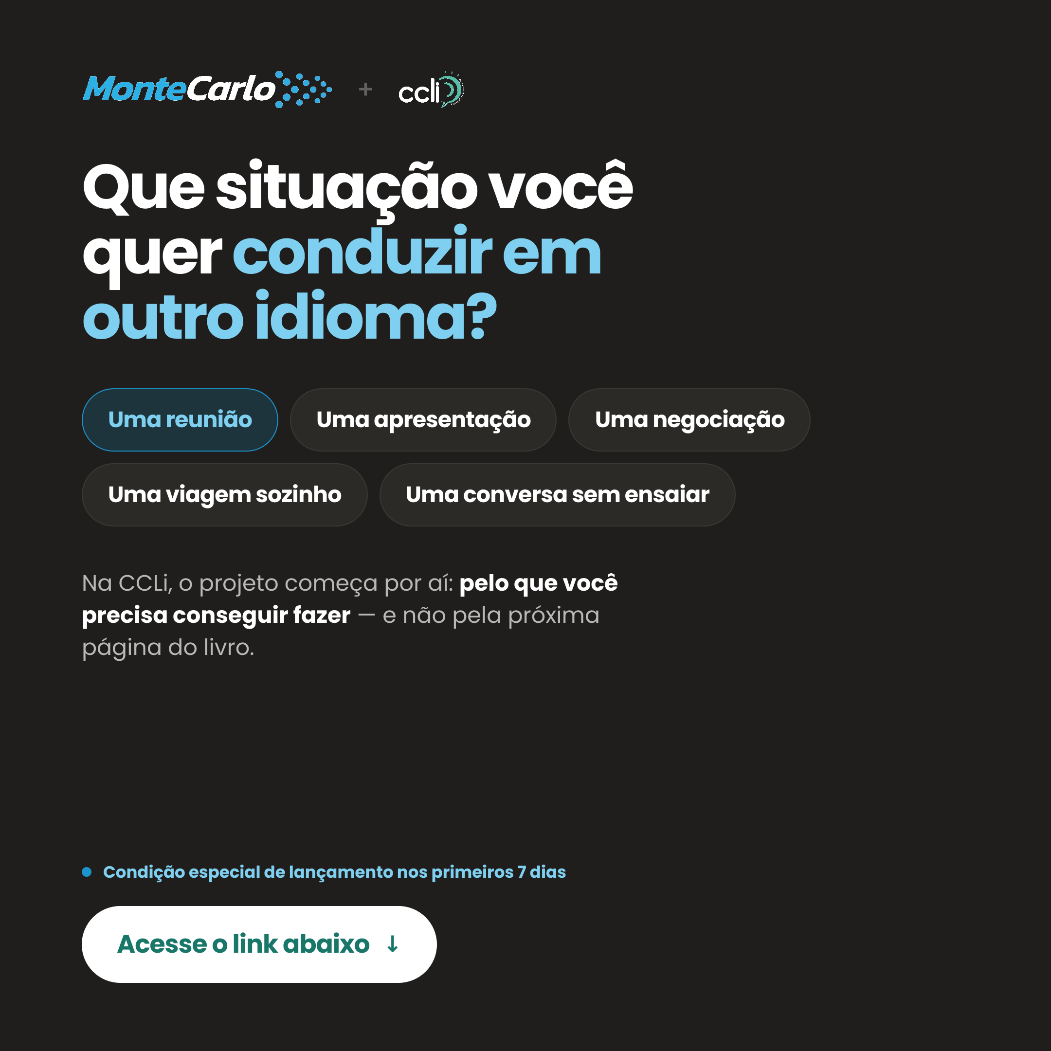 Criativo 04 da campanha Monte Carlo